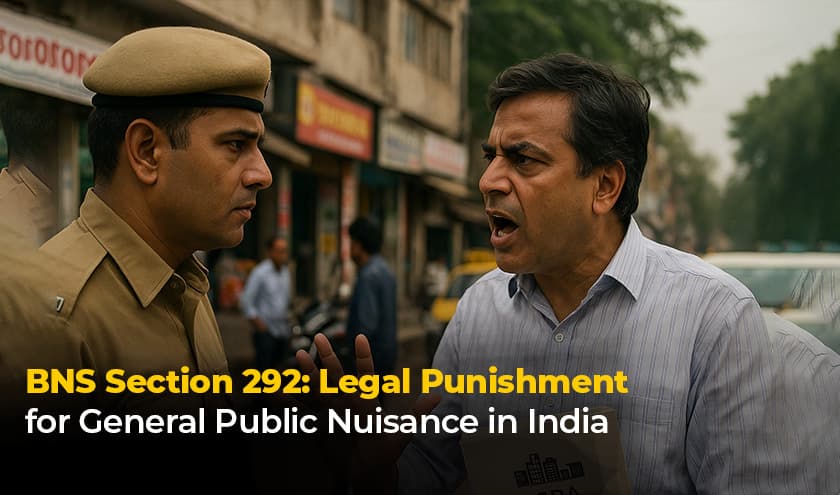 BNS Section 292: Legal Punishment for General Public Nuisance in India